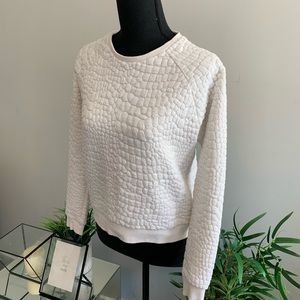 Textured Crewneck Sweatshirt